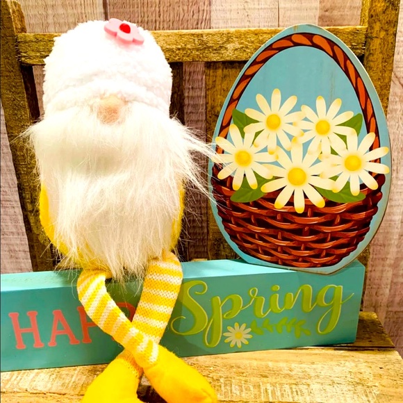 Reversible Happy Spring/Easter Word Block Signs - Picture 5 of 11